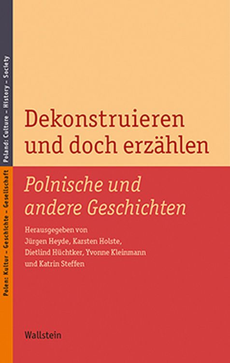 Produktbild: Dekonstruieren und doch erz&auml;hlen