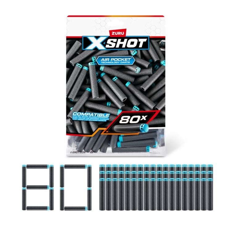 Produktbild: XSHOT - Excel Nachf&uuml;llpackung 80 Darts