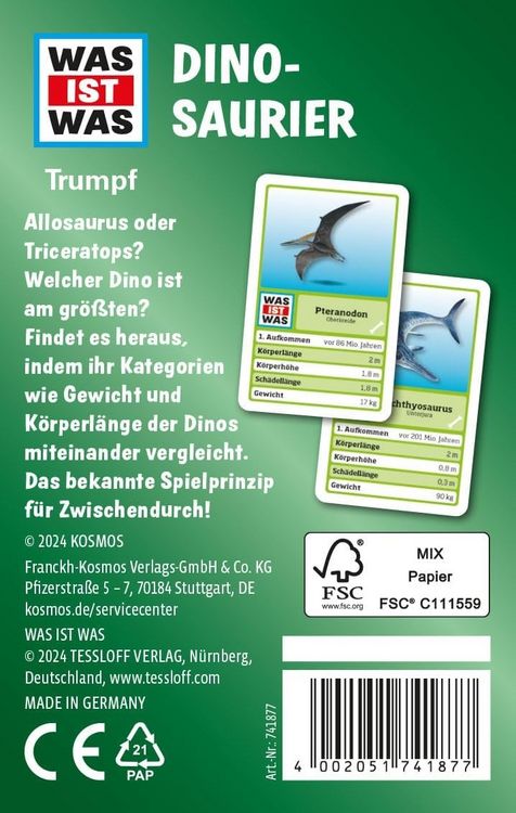 Produktbild: WAS IST WAS Trumpf Dinosaurier