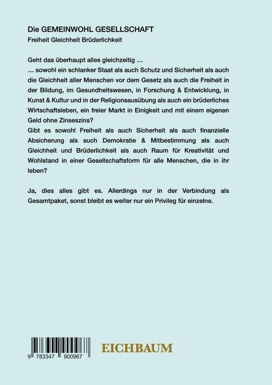 Produktbild: Die Gemeinwohl Gesellschaft