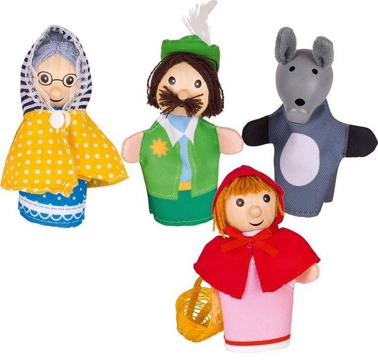 Produktbild: Goki Fingerpuppenset Rotkäppchen, er Set