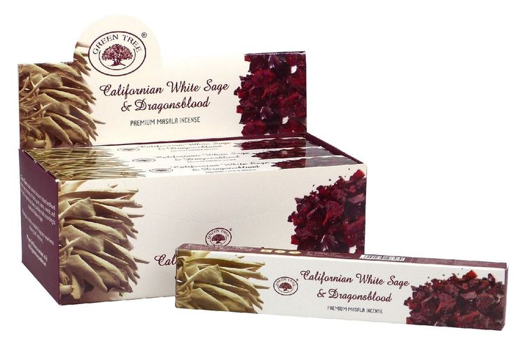 Produktbild: R&auml;ucherst&auml;bchen Green Tree "Californian White Sage & Dragonsblood" 15gr.