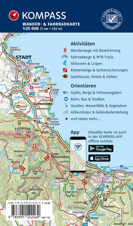 Produktbild: KOMPASS Wanderkarten-Set 797 Münchner Hausberge Ost, Bayerische Voralpen, Isarwinkel, Tegernsee, Schliersee, Achensee (3 Karten) 1:25.000