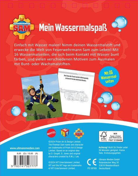 Produktbild: Mein Wassermalspa&szlig; &ndash; Feuerwehrmann Sam