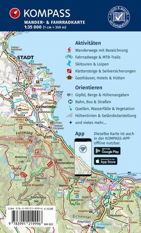 Produktbild: KOMPASS Wanderkarten-Set 822 Bonn, Siebengebirge, Ahrtal (2 Karten) 1:35.000