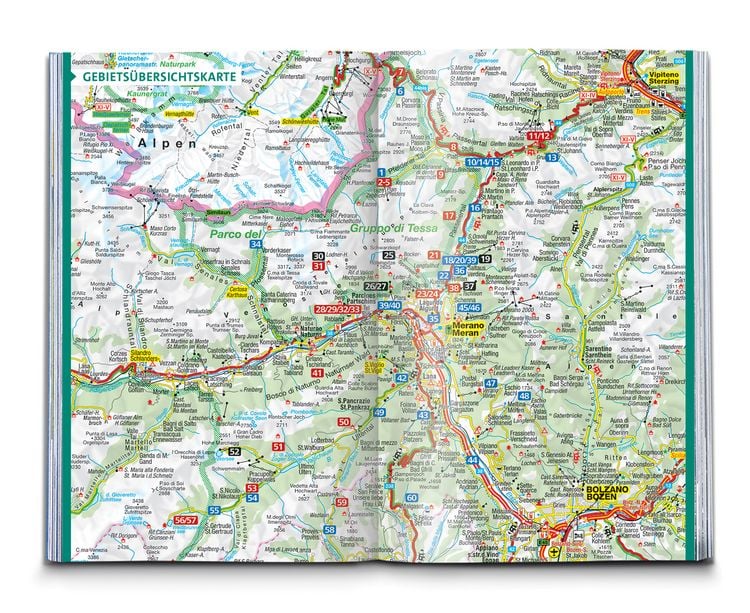 Produktbild: KOMPASS Wanderf&uuml;hrer Meran und Umgebung, Passeiertal, Texelgruppe, Ultental, 60 Touren mit Extra-Tourenkarte