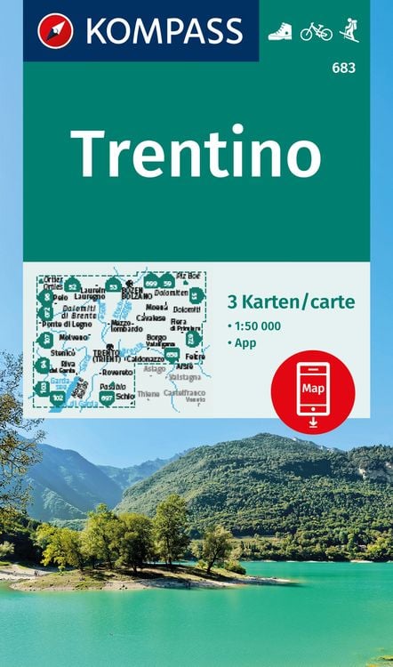 Bild vom Artikel KOMPASS Wanderkarten-Set 683 Trentino (3 Karten) 1:50.000 vom Autor 