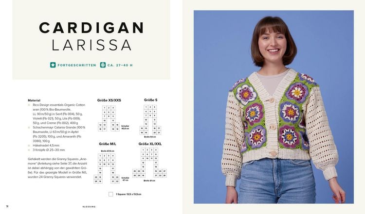 Produktbild: Quadratisch, praktisch, Granny Squares! 15 H&auml;kelprojekte | 40 Muster | 1000 M&ouml;glichkeiten
