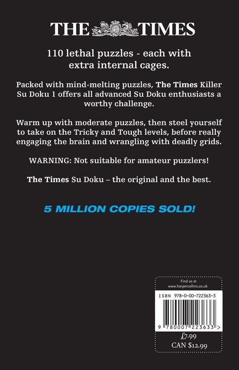Produktbild: The Times Killer Su Doku Book 1