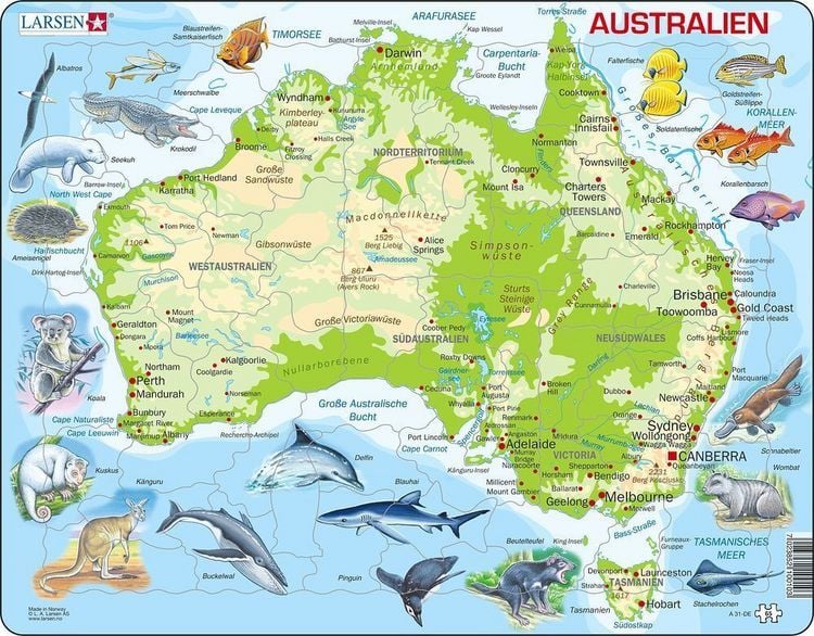Produktbild: Puzzle - Australien (physisch)