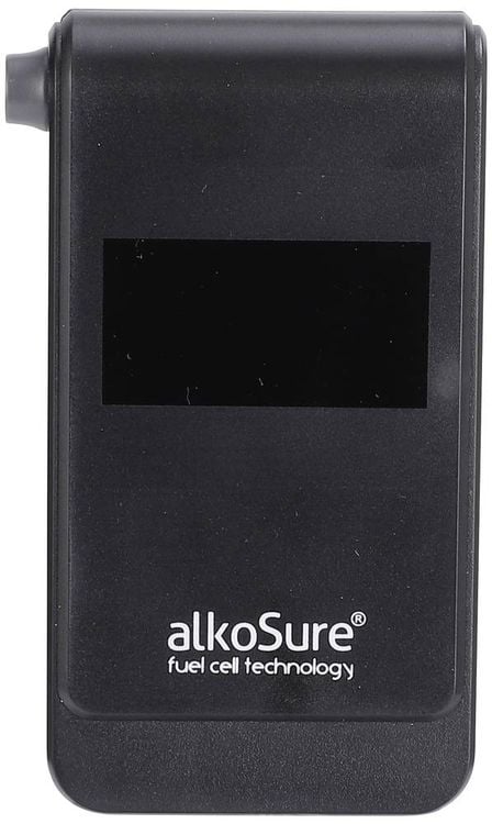 Produktbild: alkoSure Alkoholtester Schwarz (matt) 0.00 bis 4.00 &permil; inkl. Display, Verschiedene Einheiten anzeigbar