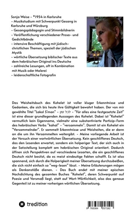 Produktbild: לַכֹּ֖ל זְמָ֑ן - F&uuml;r alles eine festgesetzte Zeit