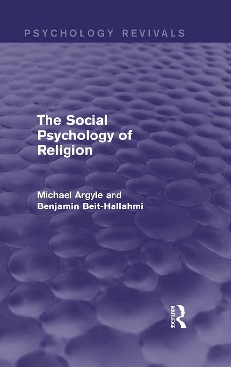 Produktbild: The Social Psychology of Religion