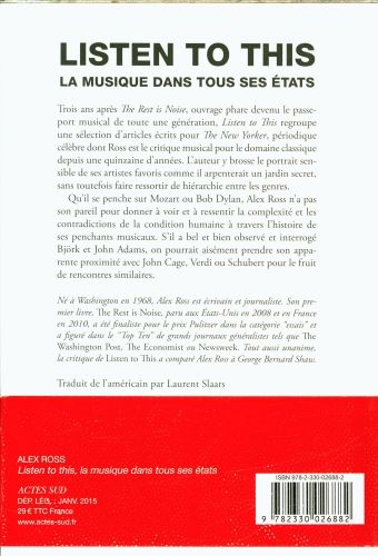 Produktbild: Listen to this : la musique dans tous ses &eacute;tats