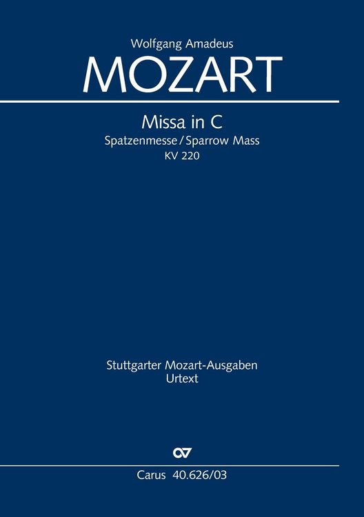 Produktbild: Missa in C (Klavierauszug)