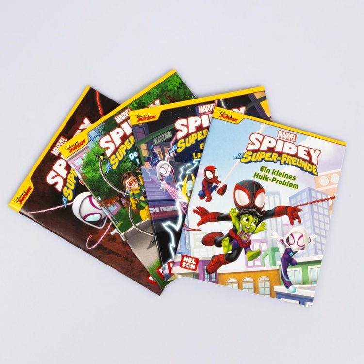 Produktbild: Nelson Mini-B&uuml;cher: 4er MARVEL: Spidey und seine Super-Freunde 5-8