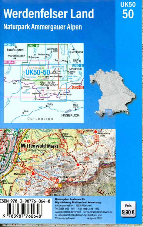 Produktbild: UK50-50 Werdenfelser Land