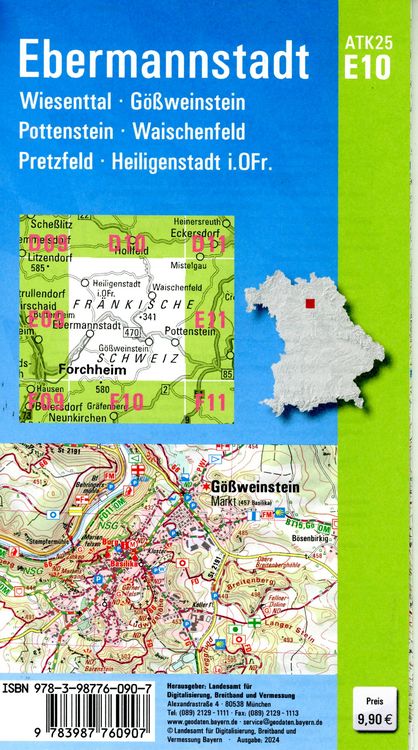 Produktbild: ATK25-E10 Ebermannstadt (Amtliche Topographische Karte 1:25000)