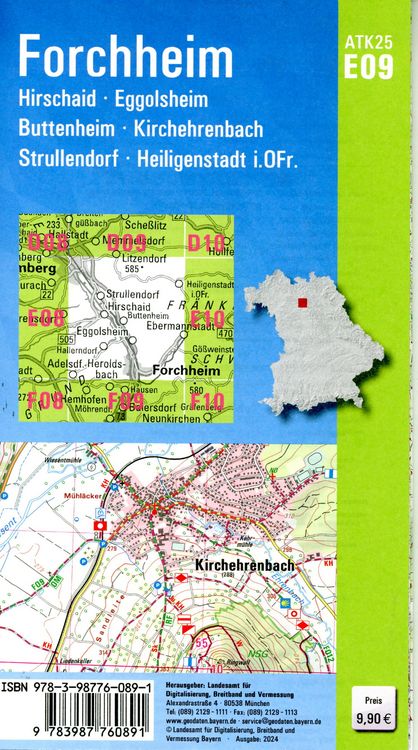 Produktbild: ATK25-E09 Forchheim (Amtliche Topographische Karte 1:25000)