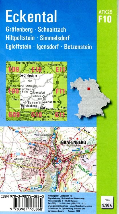 Produktbild: ATK25-F10 Eckental (Amtliche Topographische Karte 1:25000)