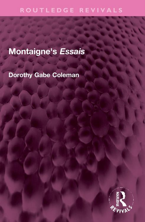 Produktbild: Coleman, D: Montaigne's 'Essais'