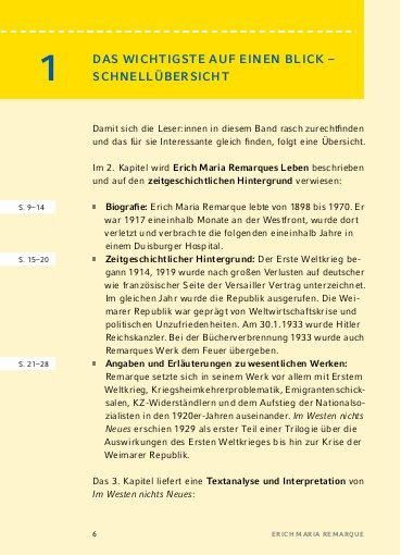 Im Westen Nichts Neues Zusammenfassung Kapitel 'Im Westen nichts Neues von Erich Maria Remarque - Textanalyse und