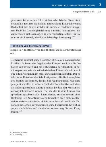 Im Westen Nichts Neues Zusammenfassung Kapitel 'Im Westen nichts Neues von Erich Maria Remarque - Textanalyse und