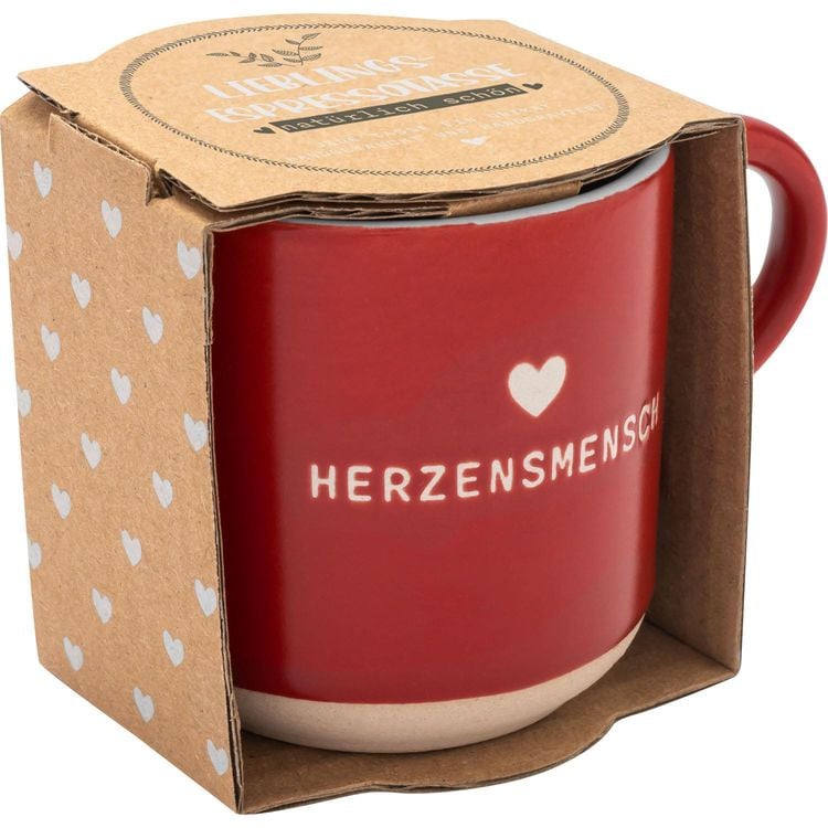 Produktbild: GRUSS & CO Espressotasse Motiv Herzensmensch, 10 cl