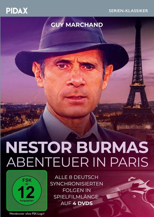 Produktbild: Nestor Burmas Abenteuer in Paris / Alle 8 deutsch synchronisierten Folgen der Krimiserie nach den Romanen von L&eacute;o Malet (Pidax Serien-Klassiker) [4 DVDs]