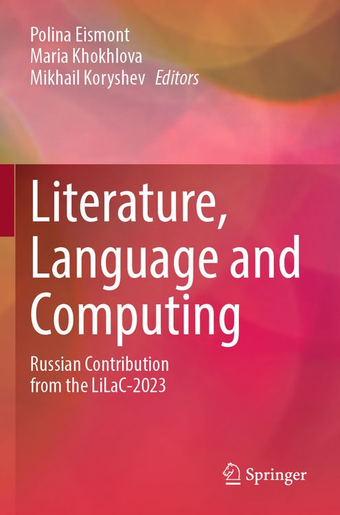 Produktbild: Literature, Language and Computing