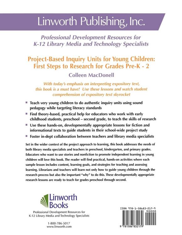 Produktbild: Project-Based Inquiry Units for Young Children