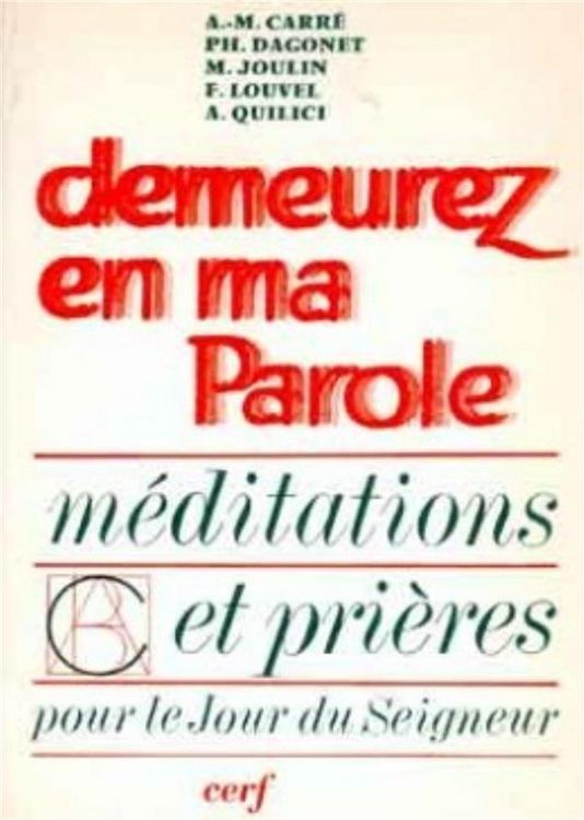 Produktbild: Demeurez en Ma Parole, Annee C