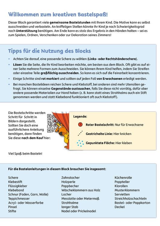 Produktbild: Lass uns basteln &ndash; Bastelbuch ab 5 Jahre &ndash; Pferde und Ponys