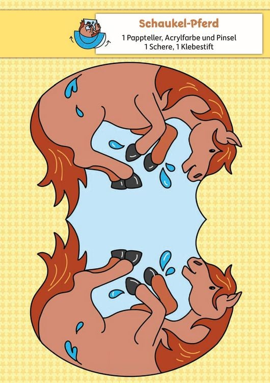 Produktbild: Lass uns basteln &ndash; Bastelbuch ab 5 Jahre &ndash; Pferde und Ponys