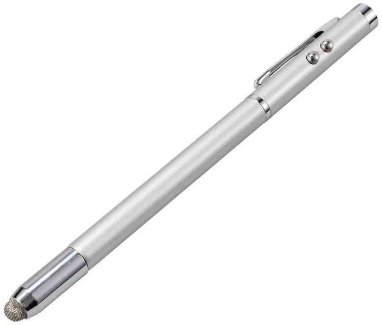 Produktbild: Renkforce Laserpointer, Eingabestift, Kugelschreiber, LED-Taschenlampe, Zeigestab Laserfarbe: Rot