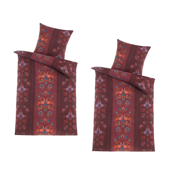 Produktbild: HTI-Living Mikrofaser Flausch Bettwäsche 2 Sets Bordeaux