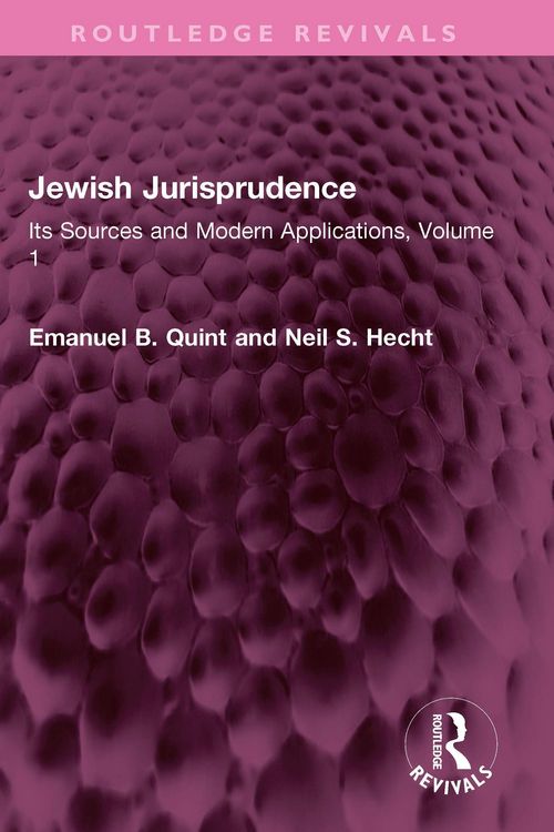Produktbild: Jewish Jurisprudence