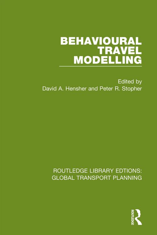 Produktbild: Behavioural Travel Modelling