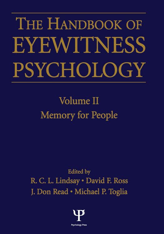 Produktbild: Handbook Of Eyewitness Psychology 2 Volume Set