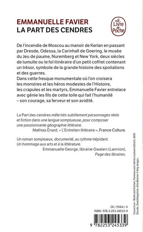 Produktbild: La part des cendres