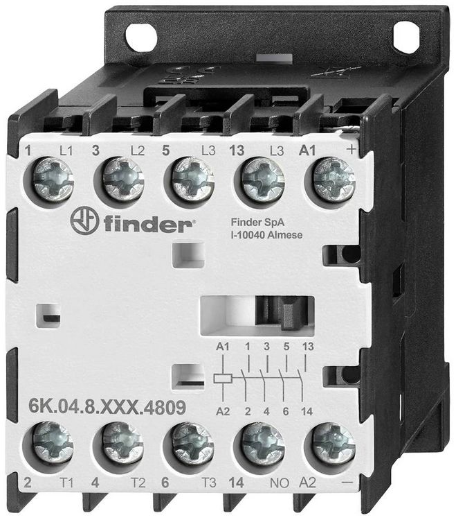 Produktbild: Finder 6K.04.8.024.4312 Industrierelais 4 Schlie&szlig;er 5.5kW 24 V/AC 12A 1St.
