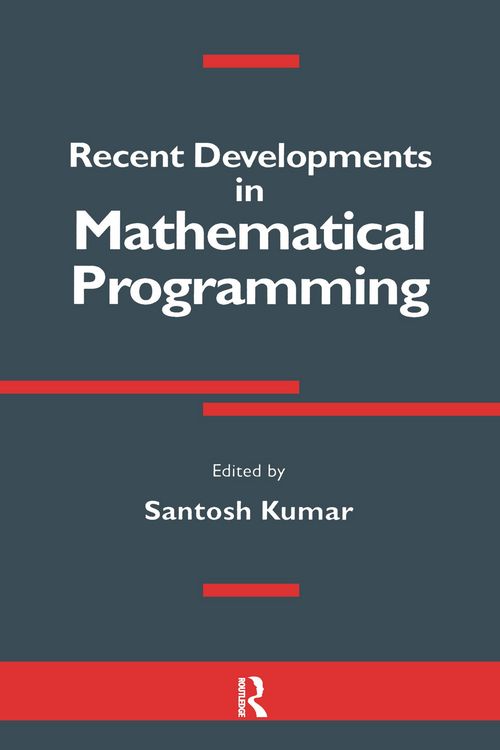 Produktbild: Recent Developments in Mathematical Programming