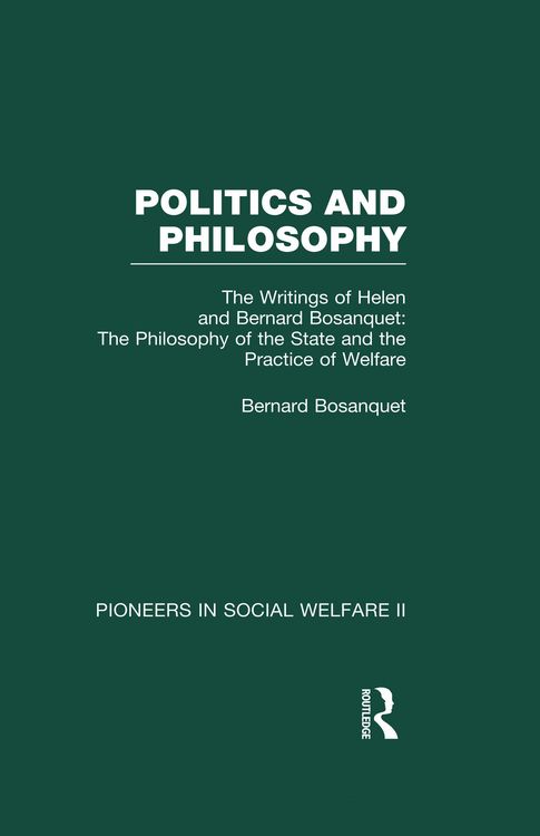 Produktbild: The Philosophy of the State and the Practice of Welfare