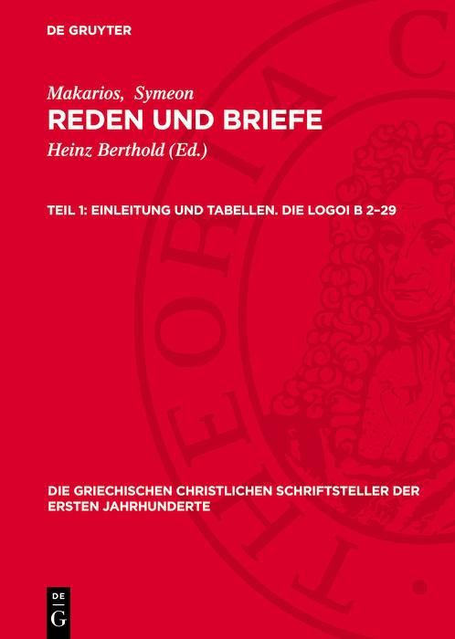 Produktbild: Einleitung und Tabellen. Die Logoi B 2-29