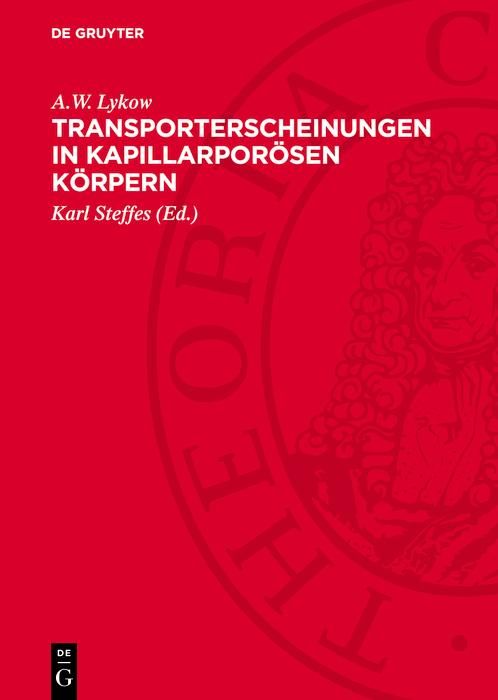 Produktbild: Transporterscheinungen in kapillarpor&ouml;sen K&ouml;rpern