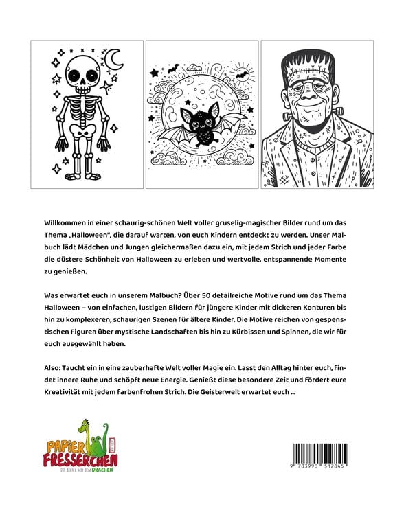Produktbild: Wo die wilden Geister wohnen ... Halloween-Malbuch f&uuml;r Kinder