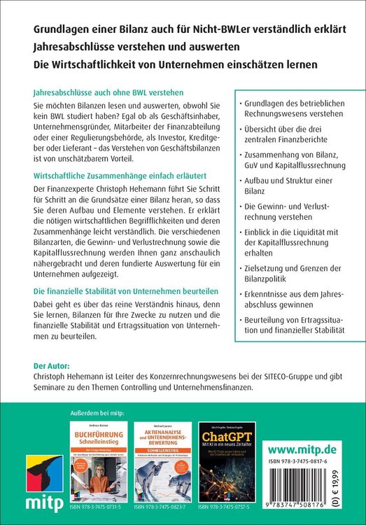Produktbild: Bilanzen verstehen und auswerten - Schnelleinstieg