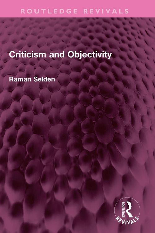 Produktbild: Criticism and Objectivity