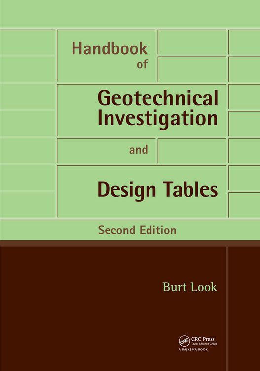 Produktbild: Handbook of Geotechnical Investigation and Design Tables