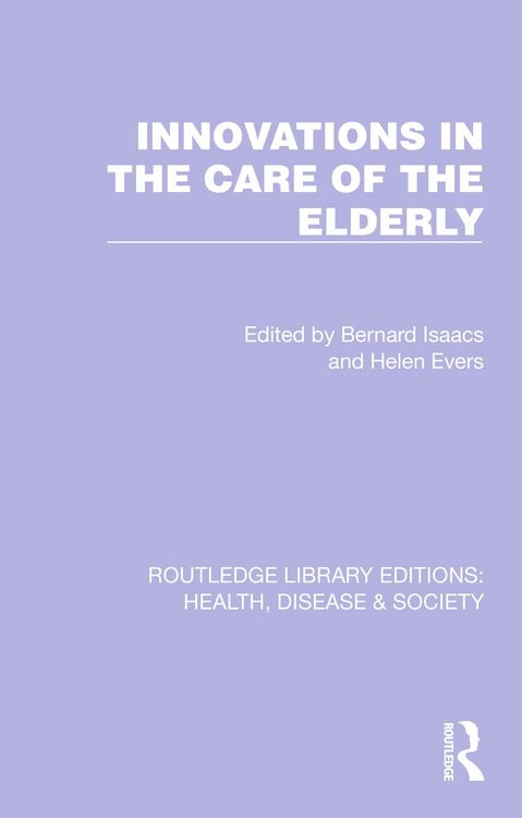 Produktbild: Innovations in the Care of the Elderly